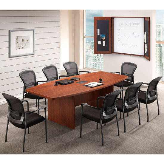 95" Boat Shape Conference Table